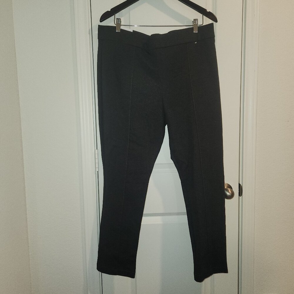 Anne Klein Jeans Tummy Control Ponte Pants | Gray | XXL | NWT